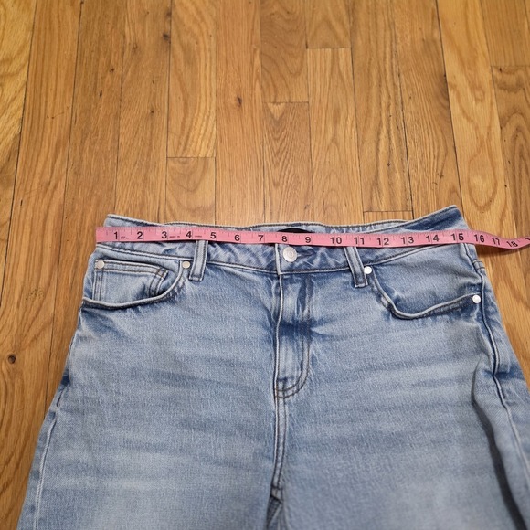 Quince Womens casual Everyday Luna Stretch Relaxed Straight Jeans Cool Blue 28 - Picture 5 of 8